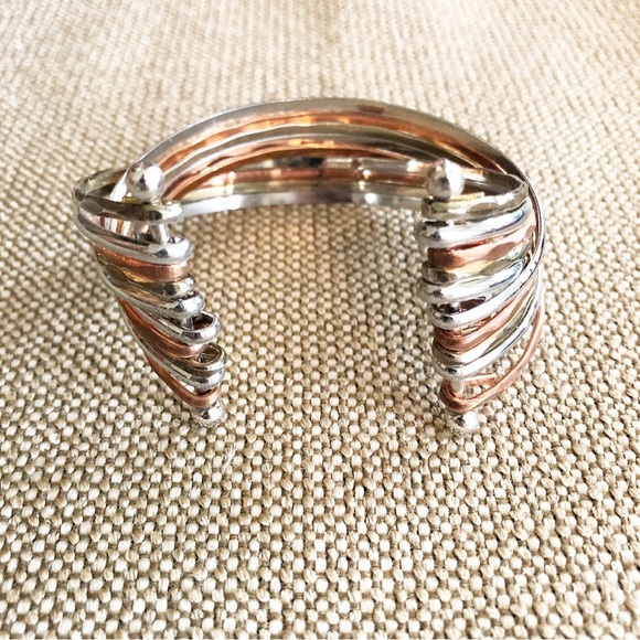 Tri-Tone Bangle Cuff - Picture 2 of 7